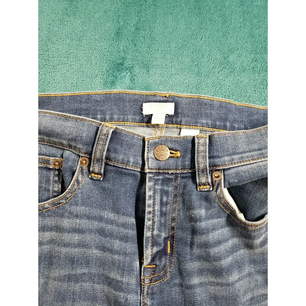 J.Crew Jeans Size 26x28 Mens Blue Pants Stretch Denim Mid Rise Straight